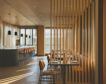 カスタムメイドの回転式木製スラットパーティション仕切り - Etsy 日本