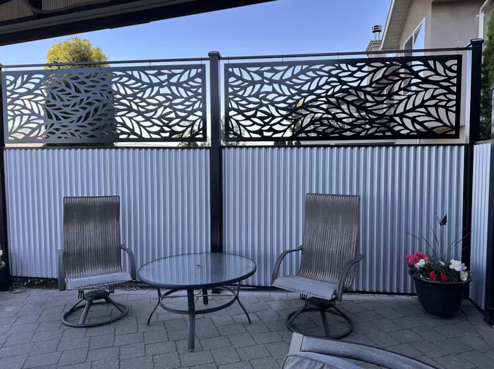 CNC Cut Outdoor Privacy Screen: Weather-resistant ACM & HDPE Panel - Etsy