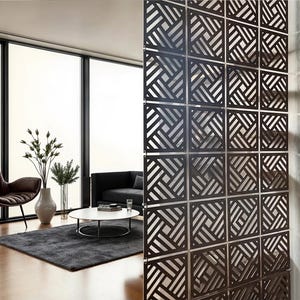 Hanging ACM Tiles, Wall Divider Panels with Hooks Rings or Tape, Custom Geometric Wall Art, ACM Wall Stickers, Modern Room Screen