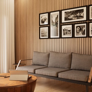 3D Wood Slat Wall Panels , Wooden Wall slat panels, Custom Decorative Wood Slats, Wood Slats, Easy Installation