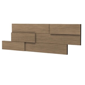 Natürliche 3D Wandfliesen aus Holz | Massivholz Ziegelplatten | Moderne rustikale Akzent-Wandkunst für Wohnzimmer und Schlafzimmer Colonial