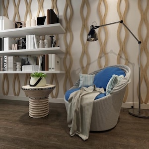 wood slats, curvy panel, wood slat headboard, slat wall, vertical wood slat wall, wood wall panel, home décor diy, 3d wood slat, 3d wooden wall, wood slat accent wall, 3d wall panels, wood acoustic panel, office décor, wall slat panel, wavy panel