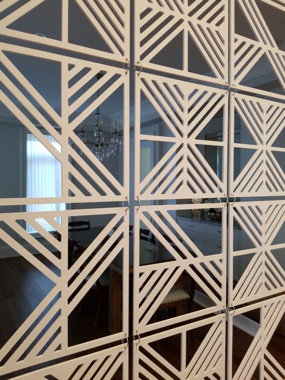 Paneles separadores de ambientes colgantes para decoración de pared,  cortina de división temporal hueca impermeable para el hogar, oficina,  tienda