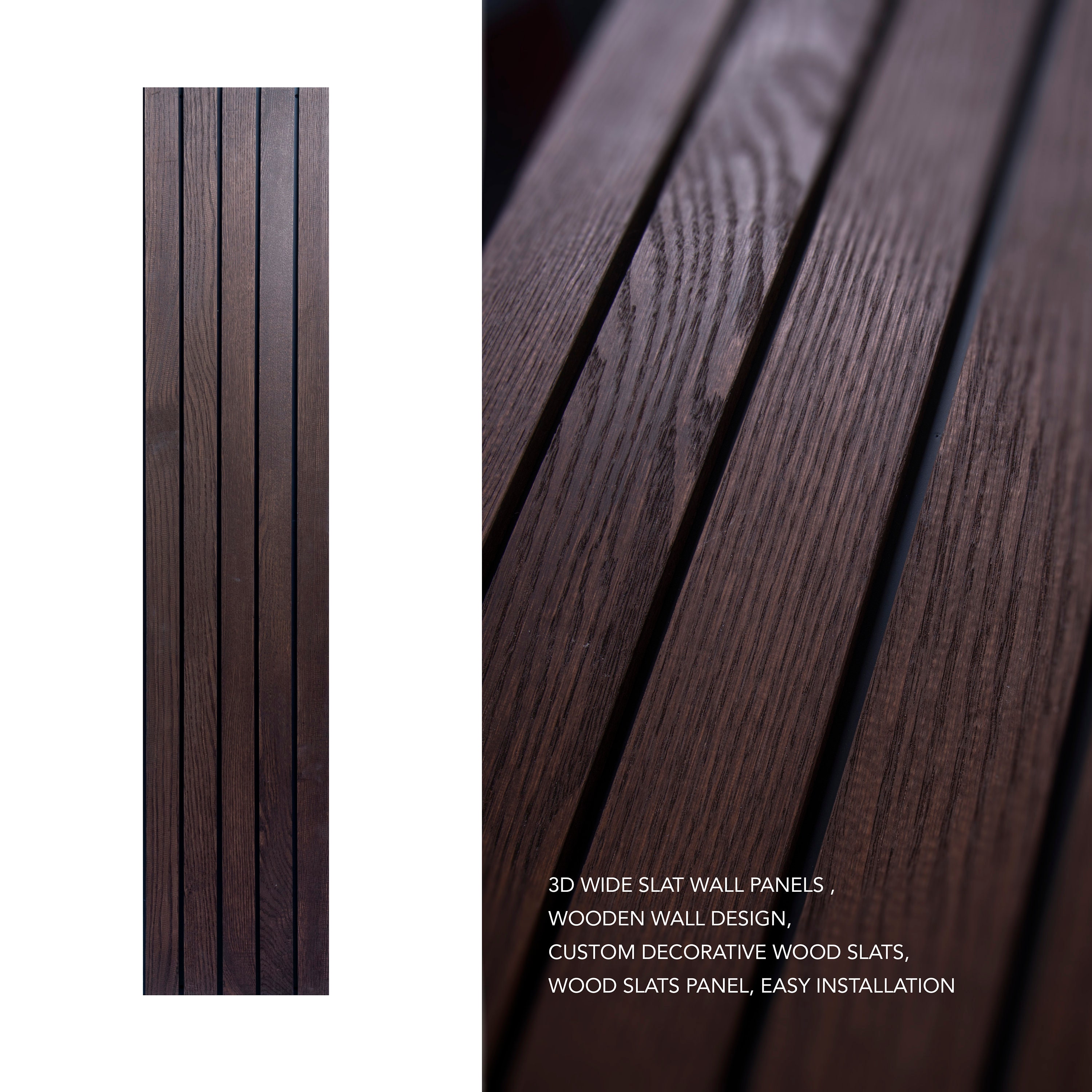 3D Wood Slat Wall Panels Wooden Wall Slat Panels Custom Etsy Canada