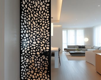 Custom Framed Room Divider Panel: Aluminum, Wood, Plywood
