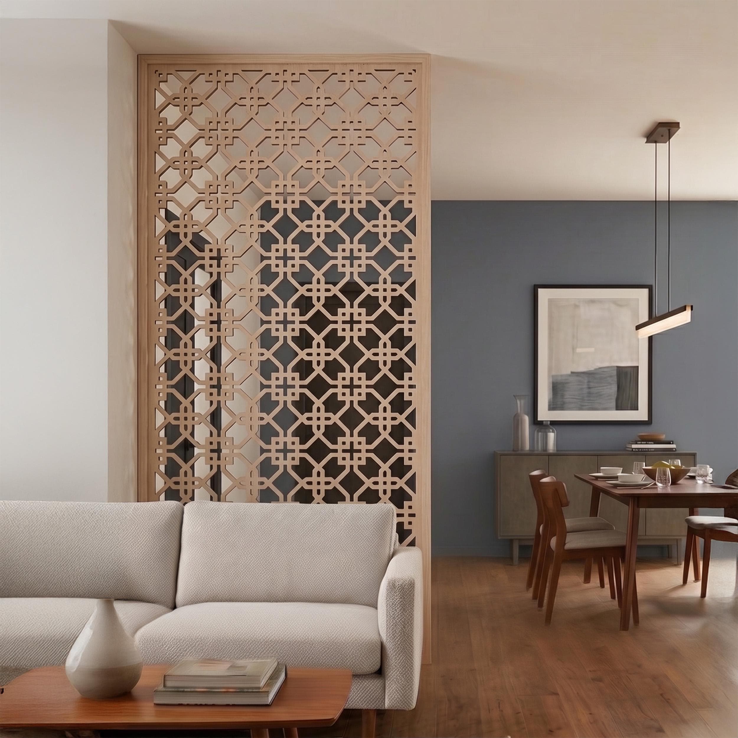 Wooden wall partition free standing - Etsy 日本
