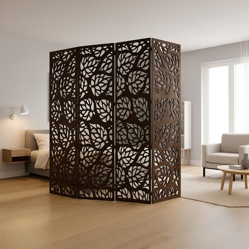 Custom Folding Room Divider Panels, Choose Your Material and Color ...
