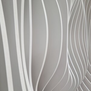 3D white modern parametric wall decor for living room or office