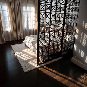 Custom Room Divider Panel | Wood Aluminum PVC Screen | Privacy Partition with Custom Sizing