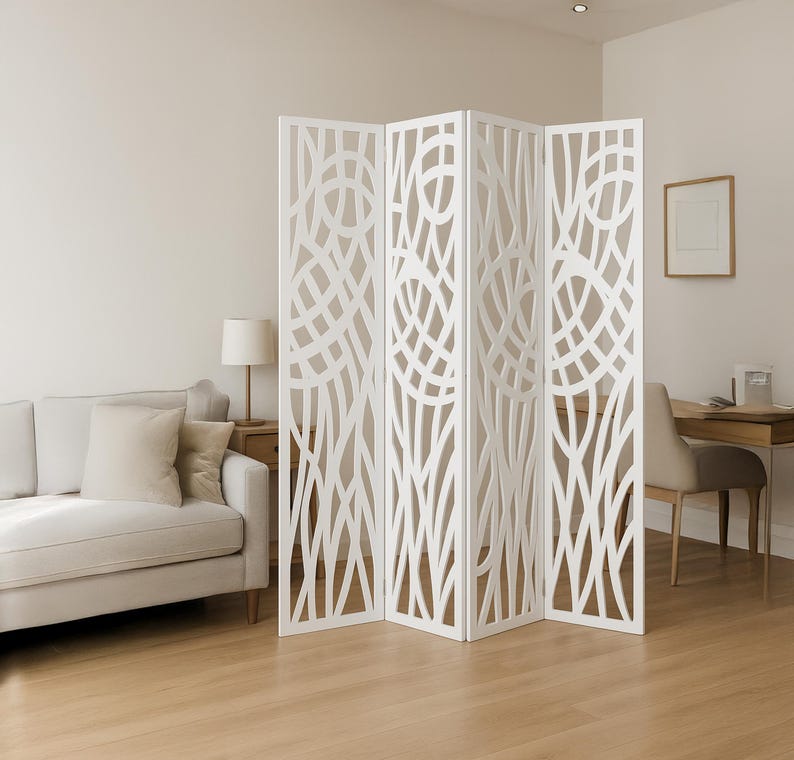 Custom Folding Room Divider Panels, Choose Your Material and Color ...