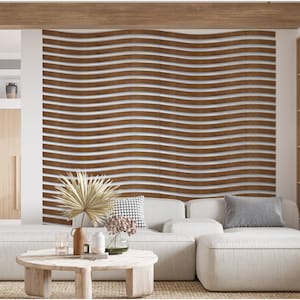 Wood Panel, Curvy Wood Wall Panel, Curvy Wood Slat for Living Room, Custom Panels, Easy Installation