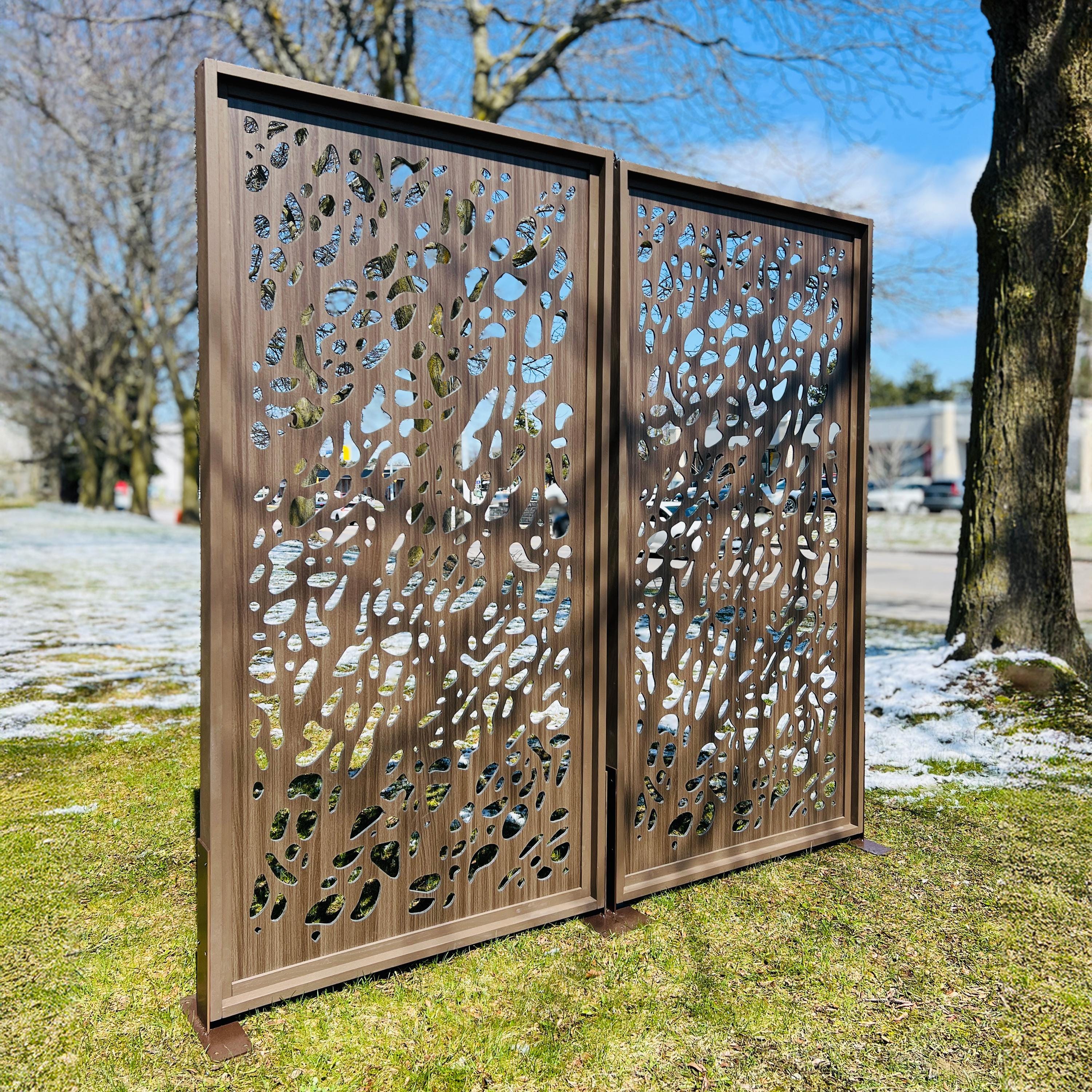 Modern Garden Privacy Panel Decorative Outdoor Divider Screen - Etsy