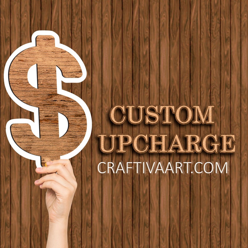 Upcharge Additional cost Please choose the amount, add to card, and purchase. image 1