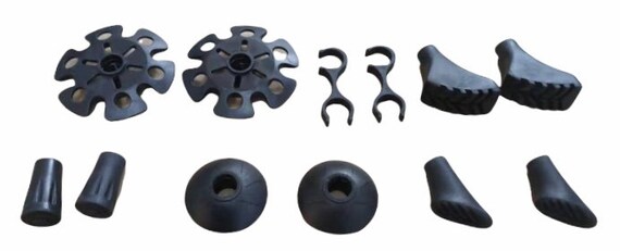 Bâtons De Randonnée Télescopiques En Aluminium Pinuquest (260g) - Réglables 63-135 Cm, Avec 4 Embouts - 13