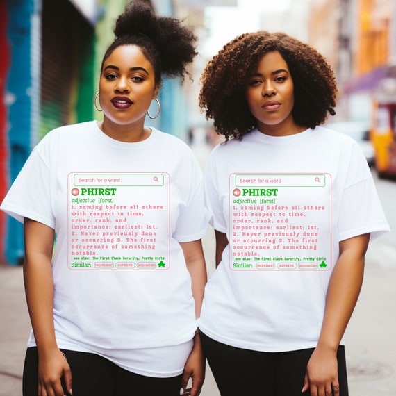 Alpha Kappa Alpha Sorority Phirst Soror Pink Green Ivy T shirt Pretty Girl Shirt Akaversary Gift for AKA Line Sister 1908 Crossing Skee Wee Etsy