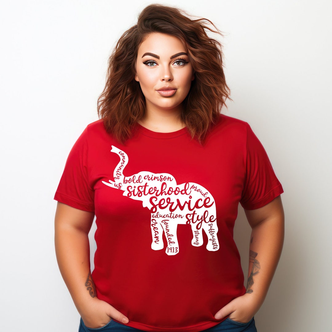 Delta Sigma Theta Sorority Red Elephant T shirt Deltaversary delta-sigma-theta-sorority-red-elephant-t-shirt-deltaversary