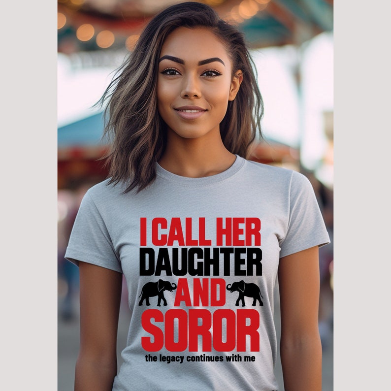 Delta Sigma Theta Sorority I Call her Mama and Daughter 1913 Elephant T-Shirt Delta Legacy Sisters Shirt Deltaversary Oop-Oop Tee DST Gift image 5