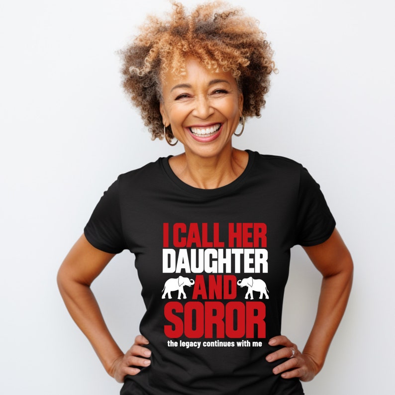 Delta Sigma Theta Sorority I Call her Mama and Daughter 1913 Elephant T-Shirt Delta Legacy Sisters Shirt Deltaversary Oop-Oop Tee DST Gift image 2