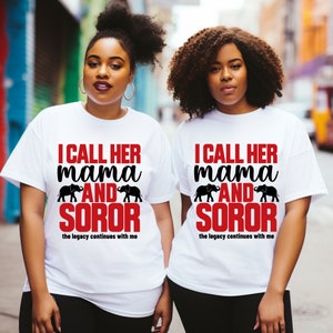 Delta Sigma Theta Sorority I Call her Mama and Daughter 1913 Elephant T-Shirt Delta Legacy Sisters Shirt Deltaversary Oop-Oop Tee DST Gift image 3