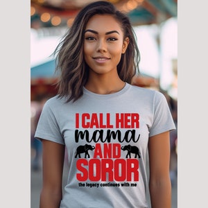 Delta Sigma Theta Sorority I Call her Mama and Daughter 1913 Elephant T-Shirt Delta Legacy Sisters Shirt Deltaversary Oop-Oop Tee DST Gift image 6