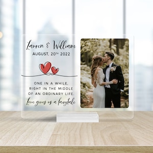 Personalized Wedding Gift, Anniversary Gift, Couple Wedding Frame ...