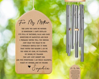 For My Mother Wind Chime Gift, First My Mother Now My Friend, Mother's Day Gift, Thank You Gift Mom Wind Chime Gift, Gift For Mom,Home Decor