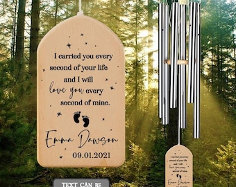 Baby loss memorial Wind Chime, Miscarriage  Stillbirth Wind Chime, Sympathy grief gift, Baby miscarriage memorial, Infant loss memorial