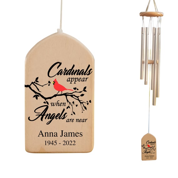 27 inch Cardinals Appear when Angels Are Near Windchime