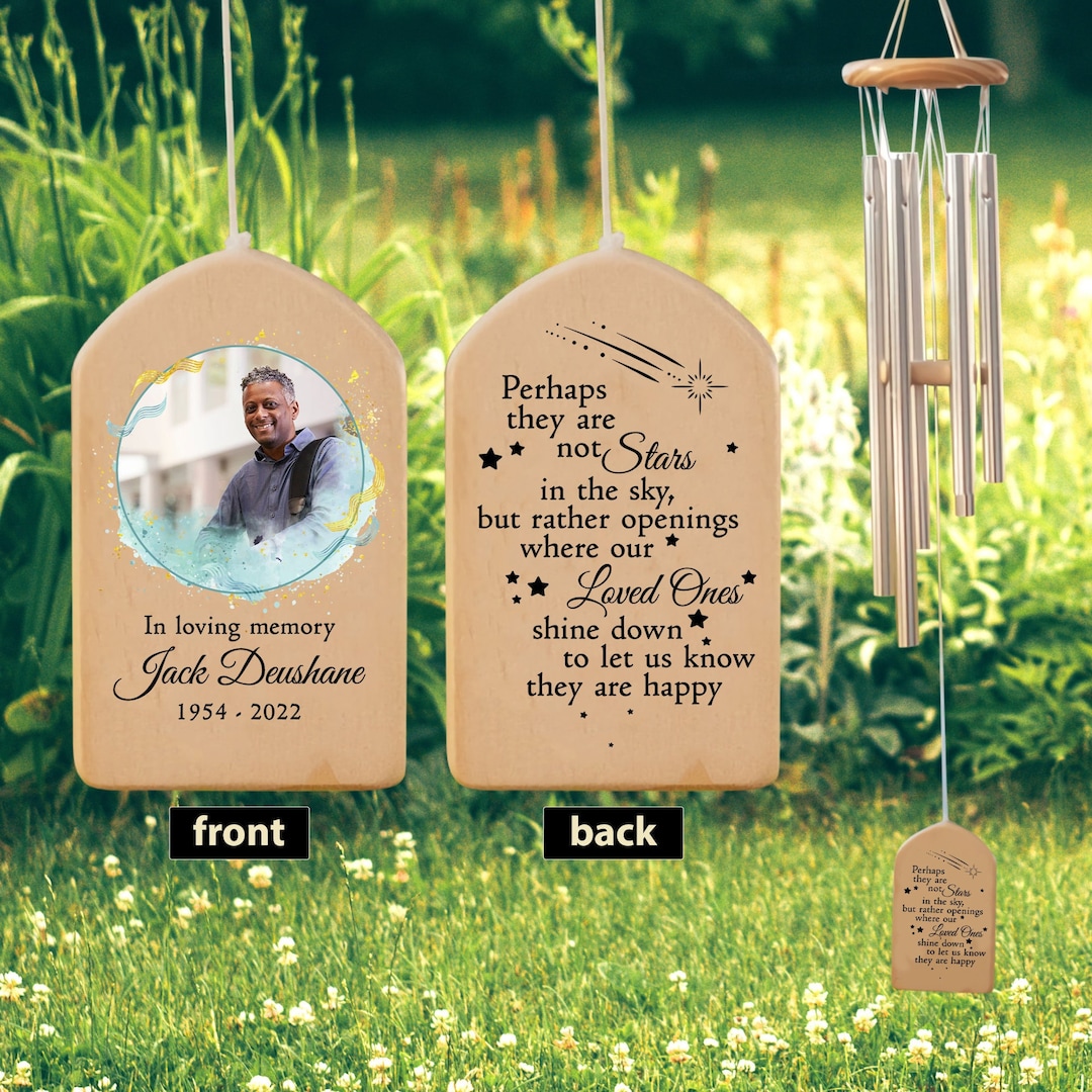 Custom Memorial Wind Chime, Perhaps They Are Not Stars in the Sky