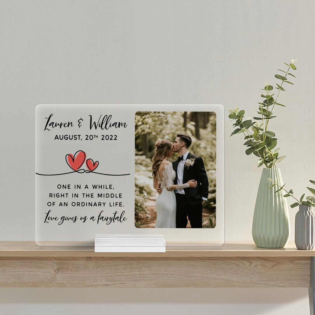 Personalized Wedding Gift, Anniversary Gift, Couple Wedding Frame ...