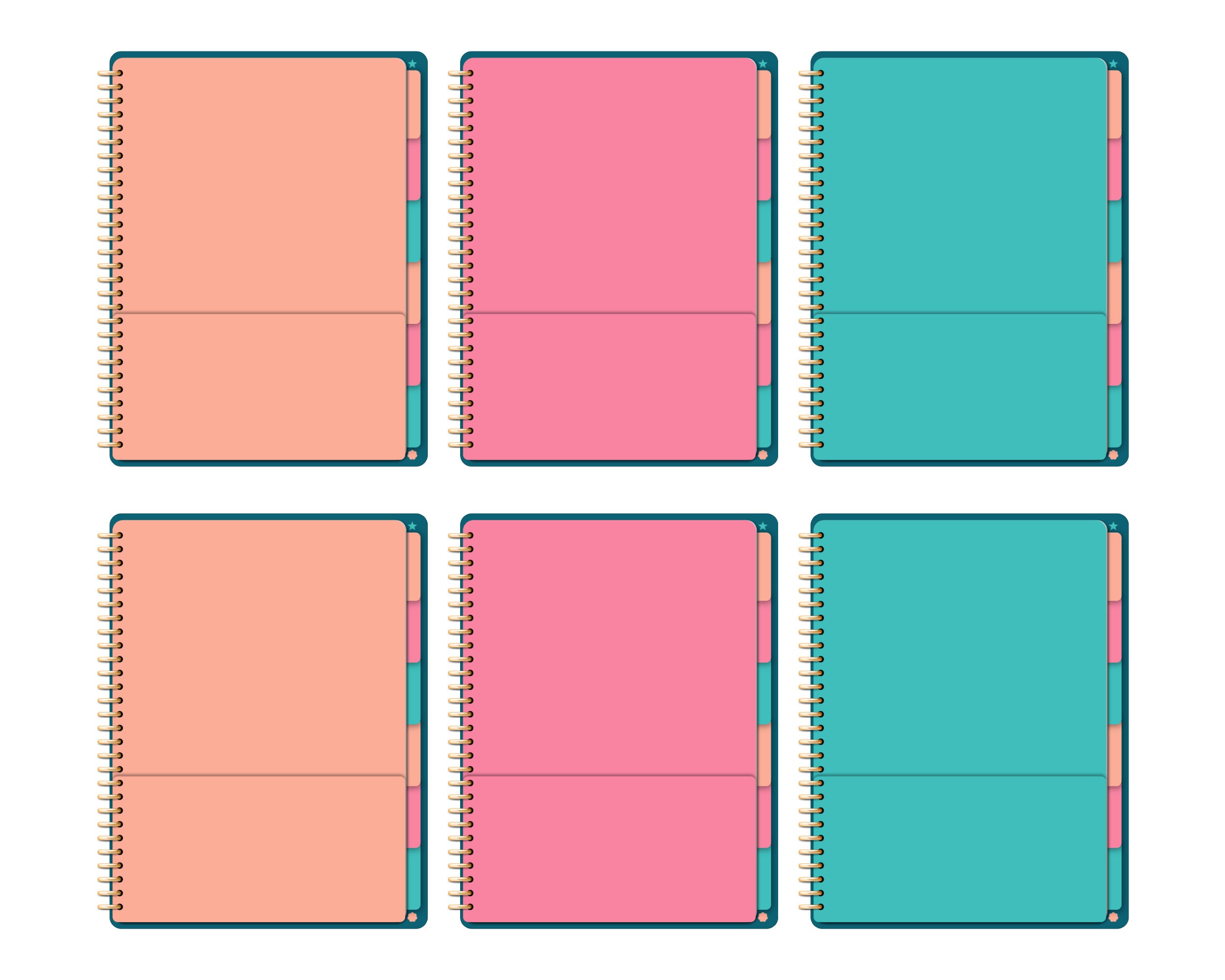 Colorful Paint Goodnotes Notebook Digital Notebook With 6 Subjects