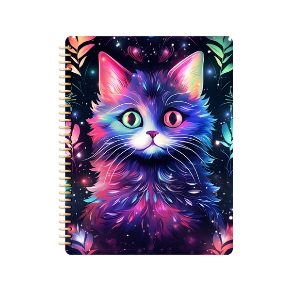 Goodnotes Notebook with Tabs - Digital Notebook with Hyperlinks - Kitty Goodnotes Notebook with Templates - 6-Subjects - Cat Notebook PDF