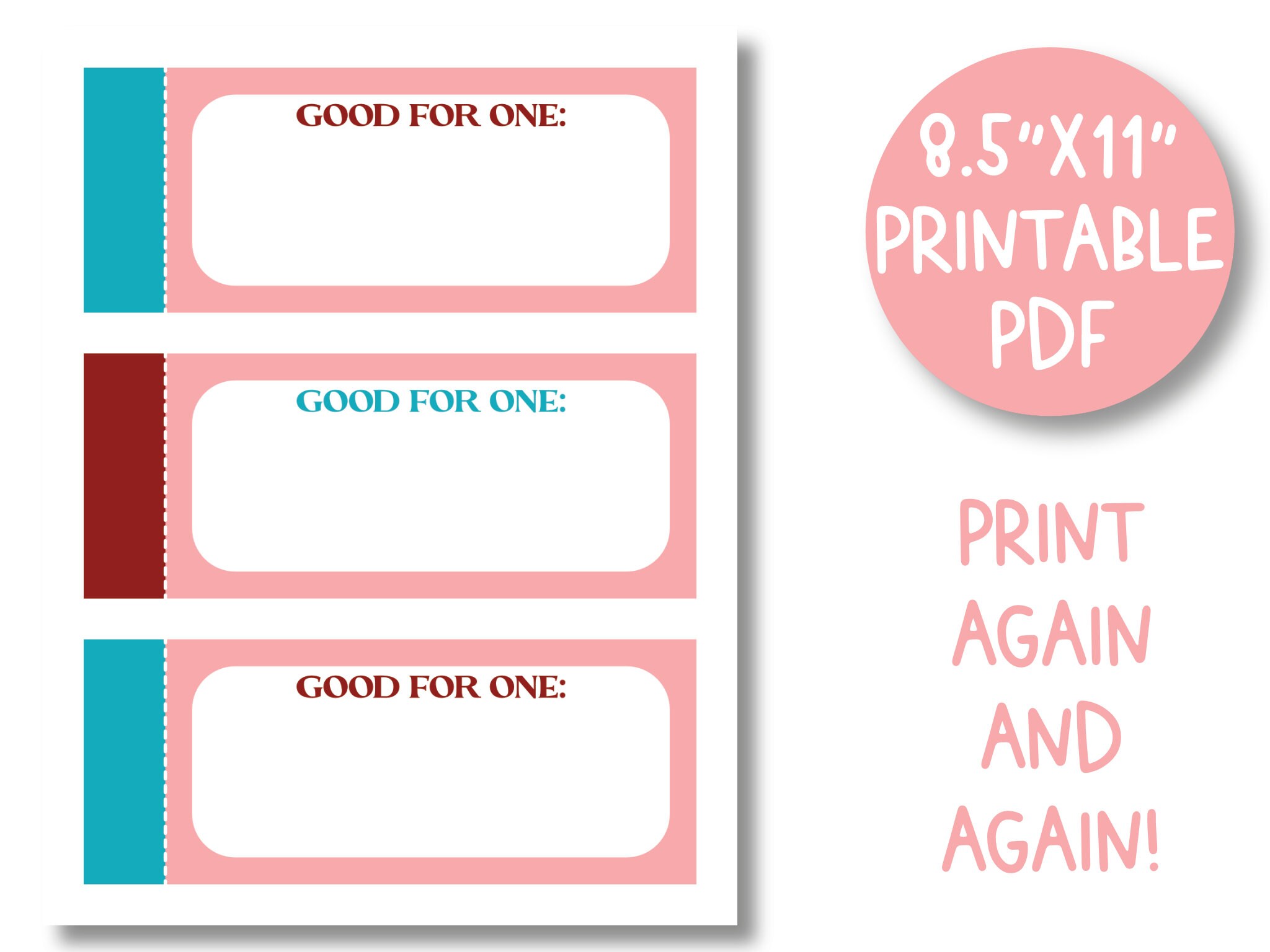 Printable Blank Coupon Book - Printable Coupons - Do It Yourself Gift ...
