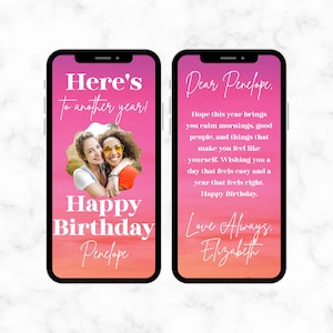 Carte numérique d'anniversaire - vidéo de joyeux anniversaire - carte d'anniversaire pour elle - Ecard animée - carte vidéo d'anniversaire - carte de joyeux anniversaire numérique