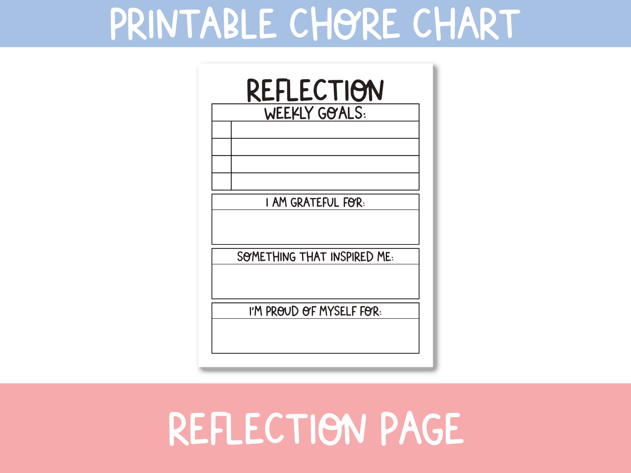 Printable Chore Chart for Kids - Reward Chart for Kids - Routine Chart ...