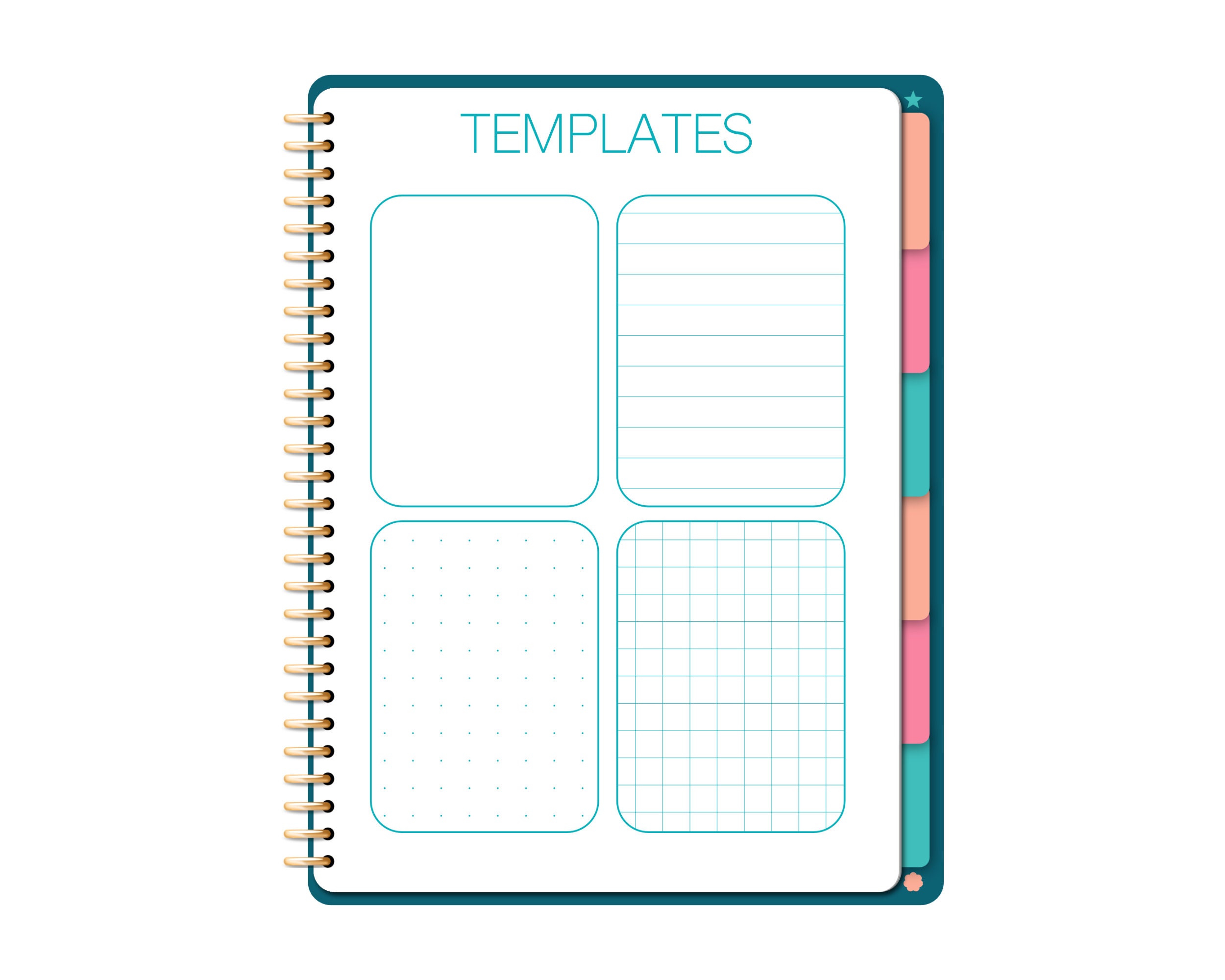 Colorful Paint Goodnotes Notebook Digital Notebook With 6 Subjects