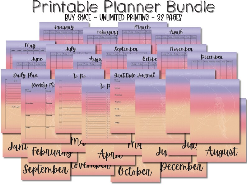2023 Printable Planner Bundle 2023 Planner Printable Etsy