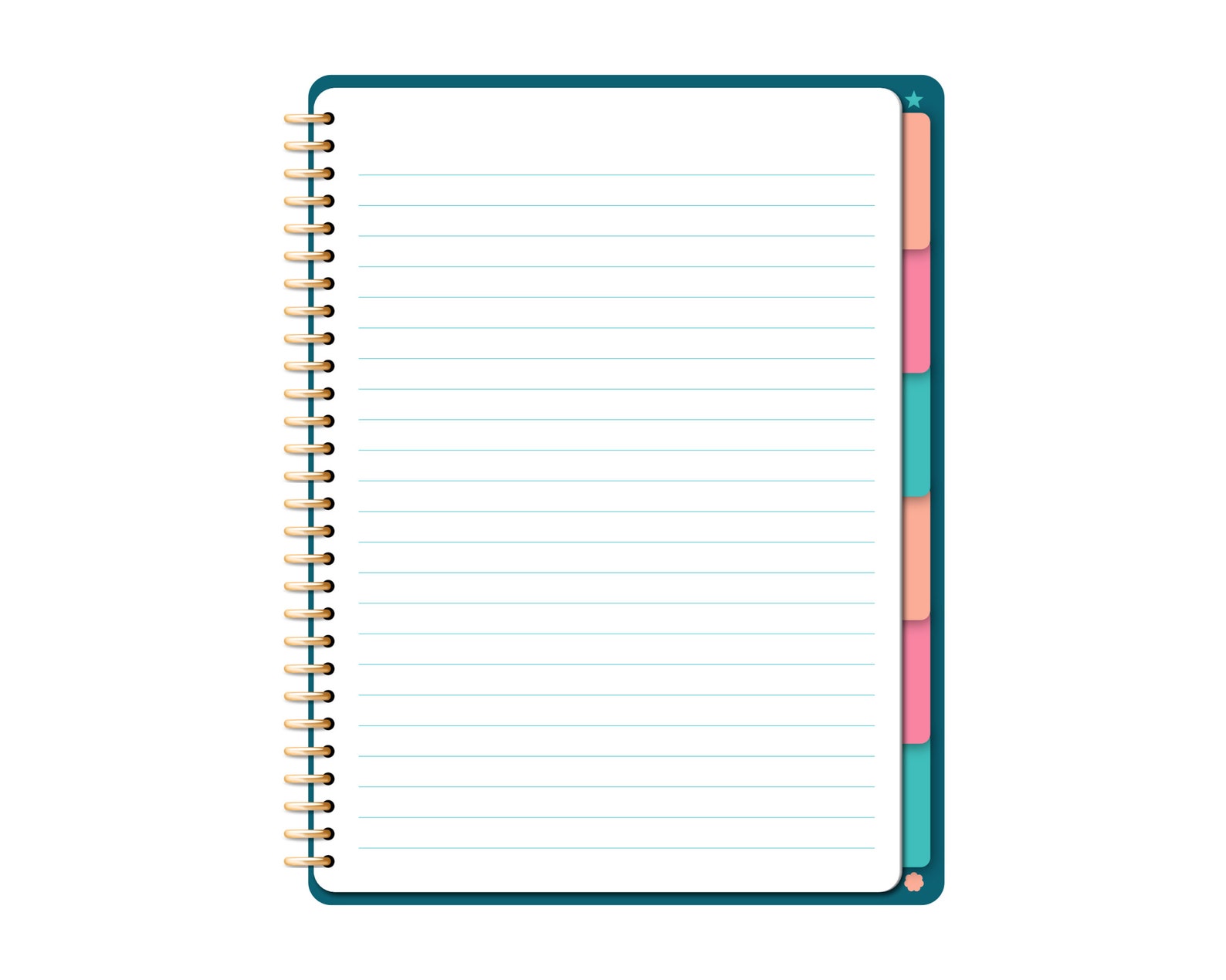 Colorful Paint Goodnotes Notebook Digital Notebook With 6 Subjects