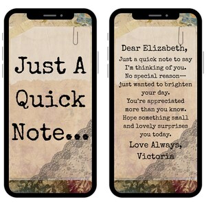 Animated ECard - Just Because Card for Friend - Personalized Cards - Customizable Cards - Electronic Greeting Card - Birthday Ecard Ephemera