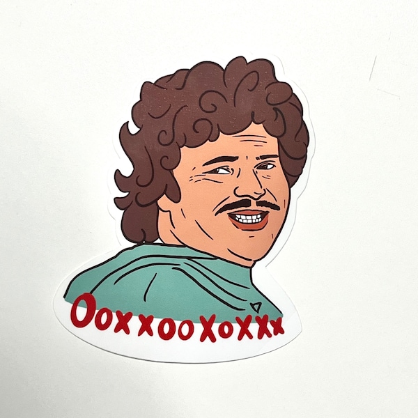 Xoxo Nacho libre, Funny Sticker, Mexican Nacho, Luchador Sticker, Hydro Flask Water Bottle Meme Sticker, Nacho Libre WaterproofGift for Him