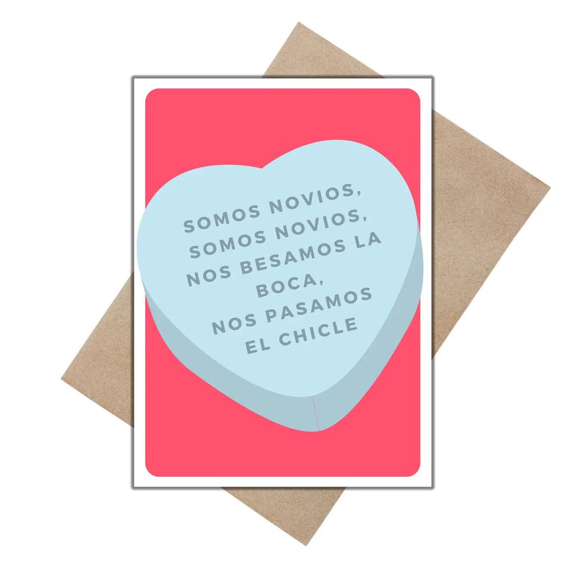 Somos Novios, Tarjeta De San Valentín, Valentines Day Card, Spanish ...