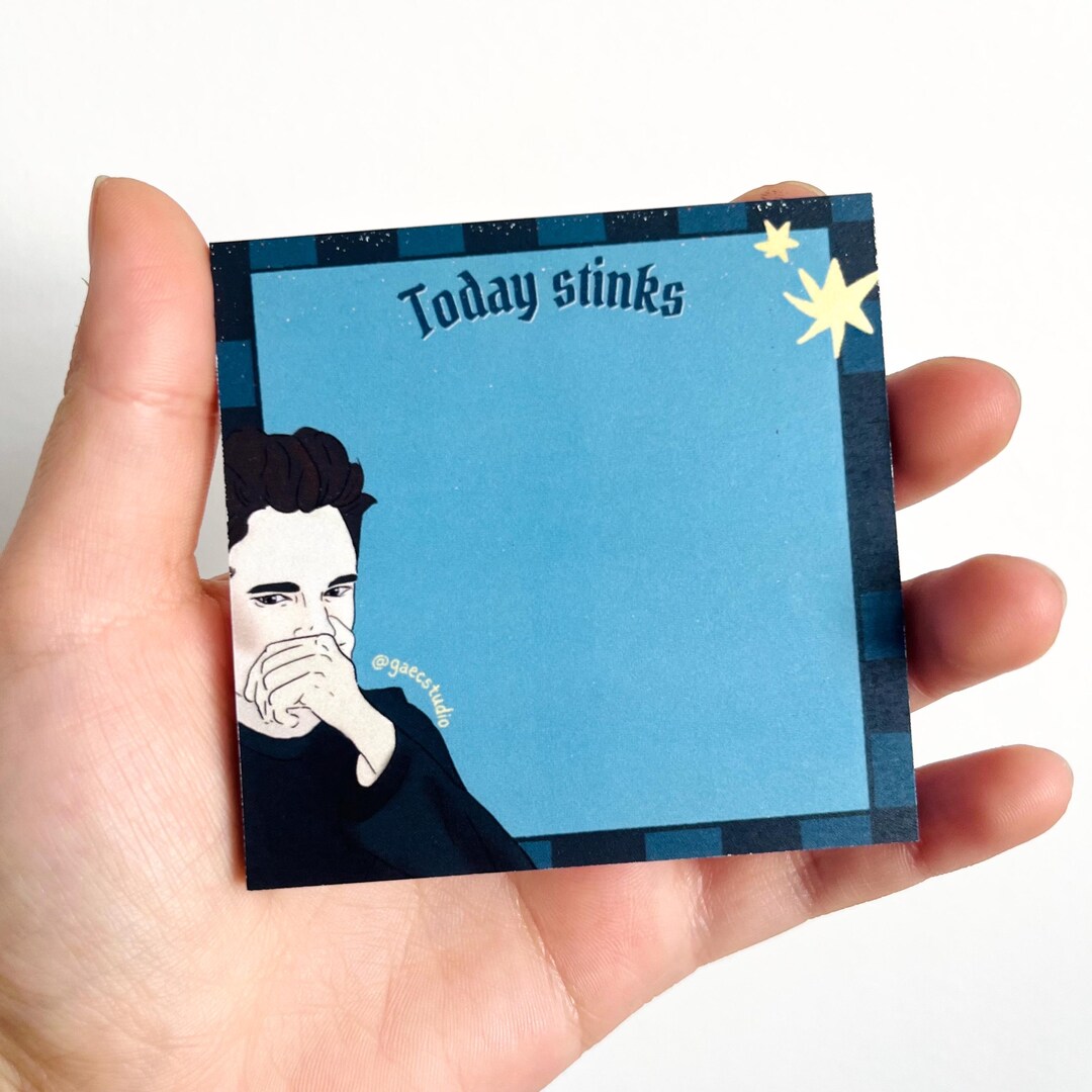 Today Stinks Edward Today Stinks 3x3 Sticky Notes, High Quality Printed Note Pad ...