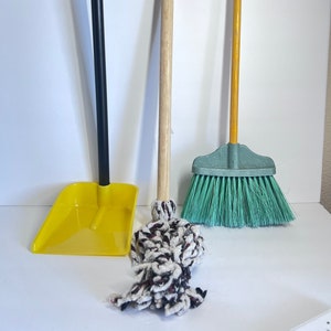 Broom Mop dustpan for KIDS escoba trapeador recogedor para niños image 1