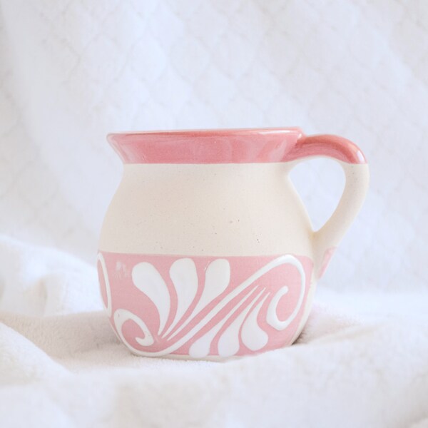 Mothersday  pink mexican handmade mug, taza dia de las madres for tea coffee margaritas, para cafe te chocolate