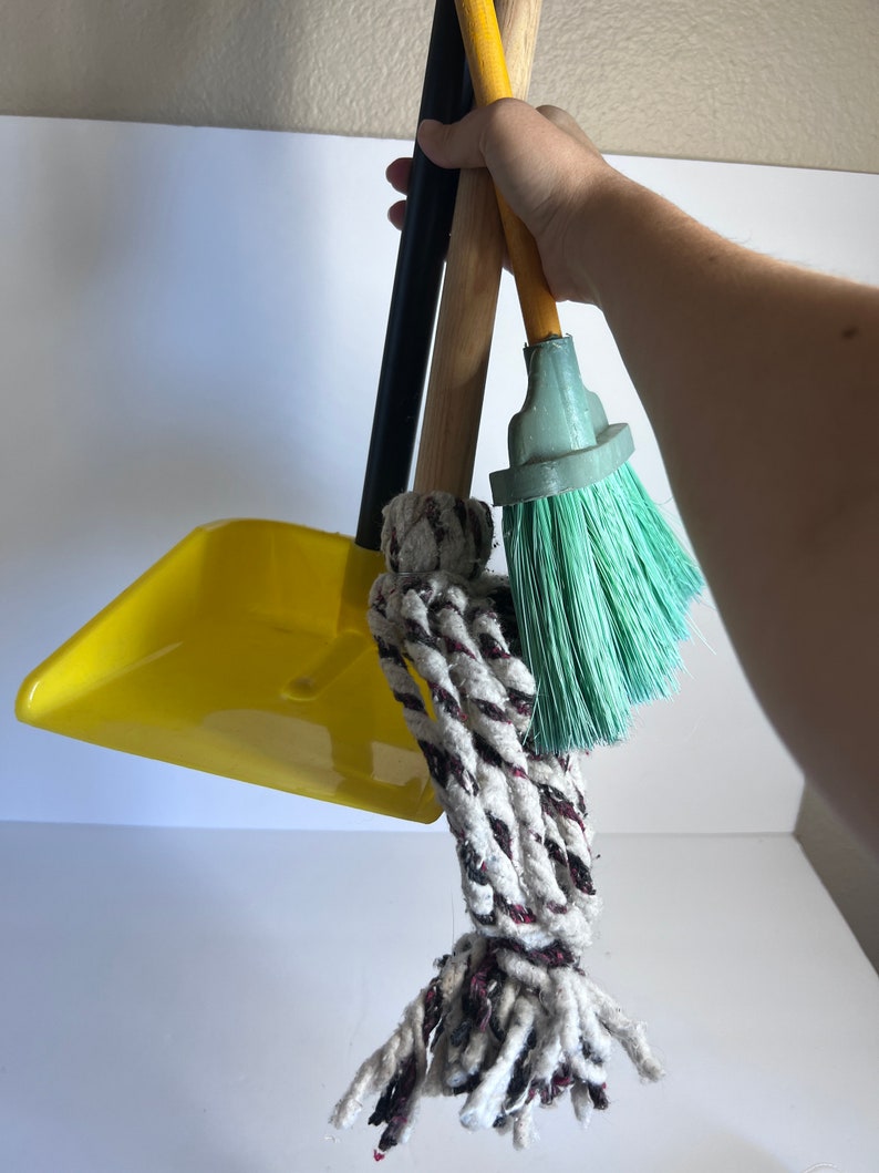Broom Mop dustpan for KIDS escoba trapeador recogedor para niños image 4