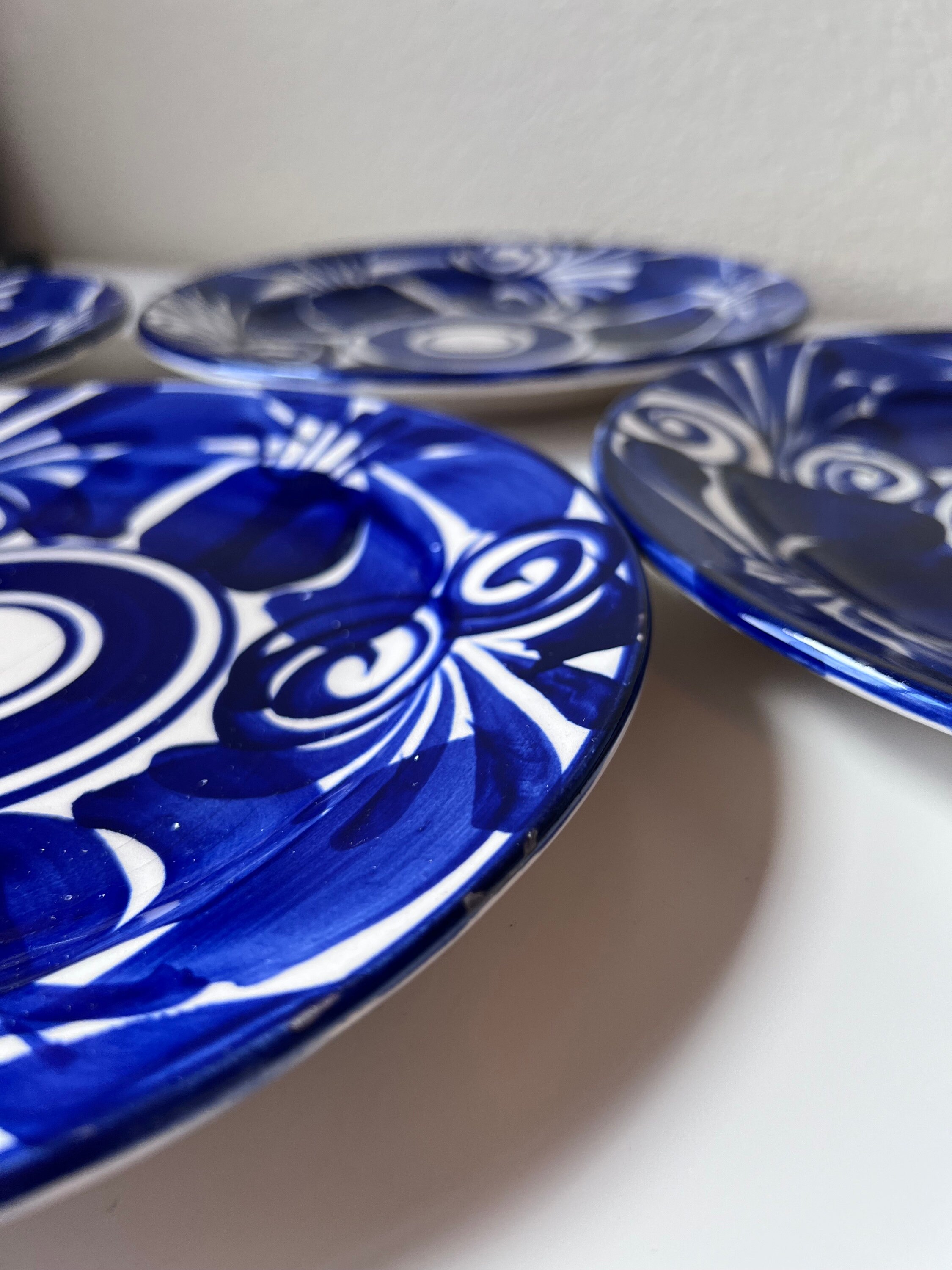 Mexican Blue and White Plates Large Mexican Dinnerware Etsy
