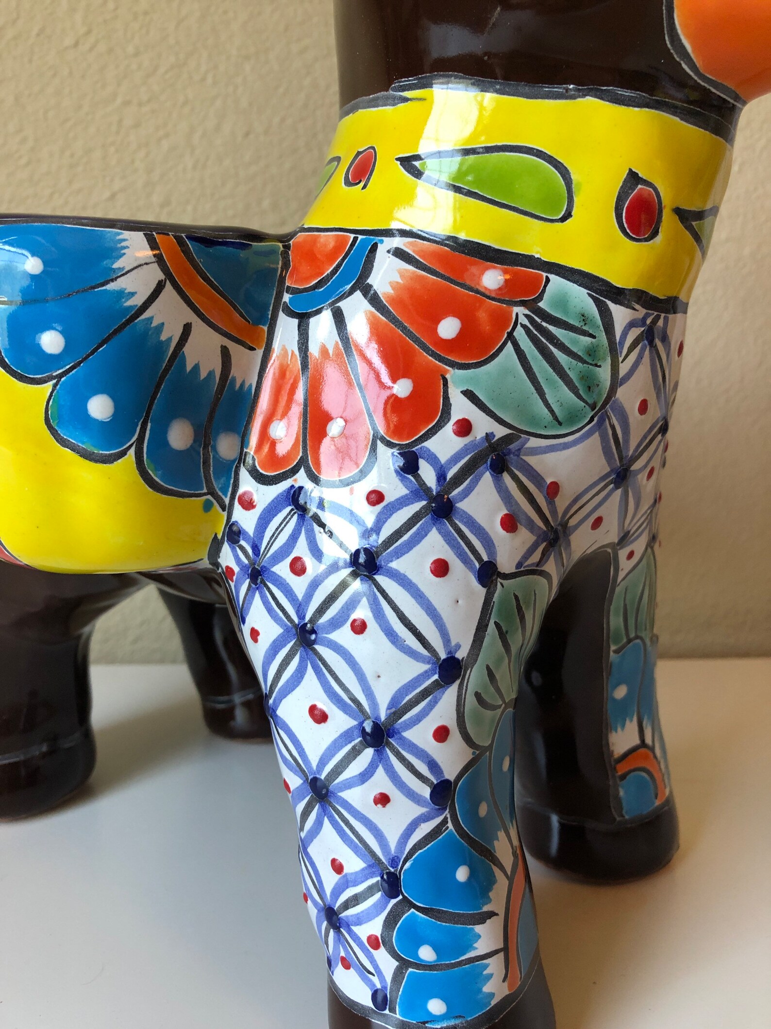 Talavera Donkey Planter Adorable Mexican Pottery Burro Etsy