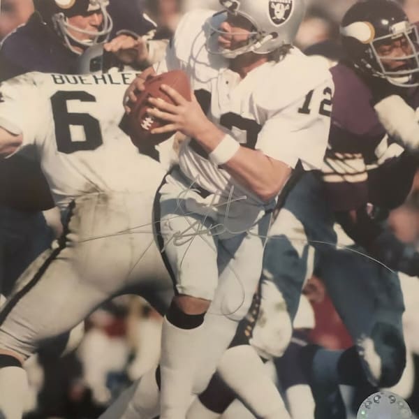 Kenny 'The Snake' Stabler Oakland Raiders Super Bowl Champ QB Madden Signed Photo