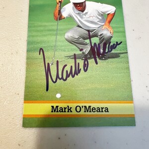 Mark O'Meara Masters Champion signiert Golf Trading Card