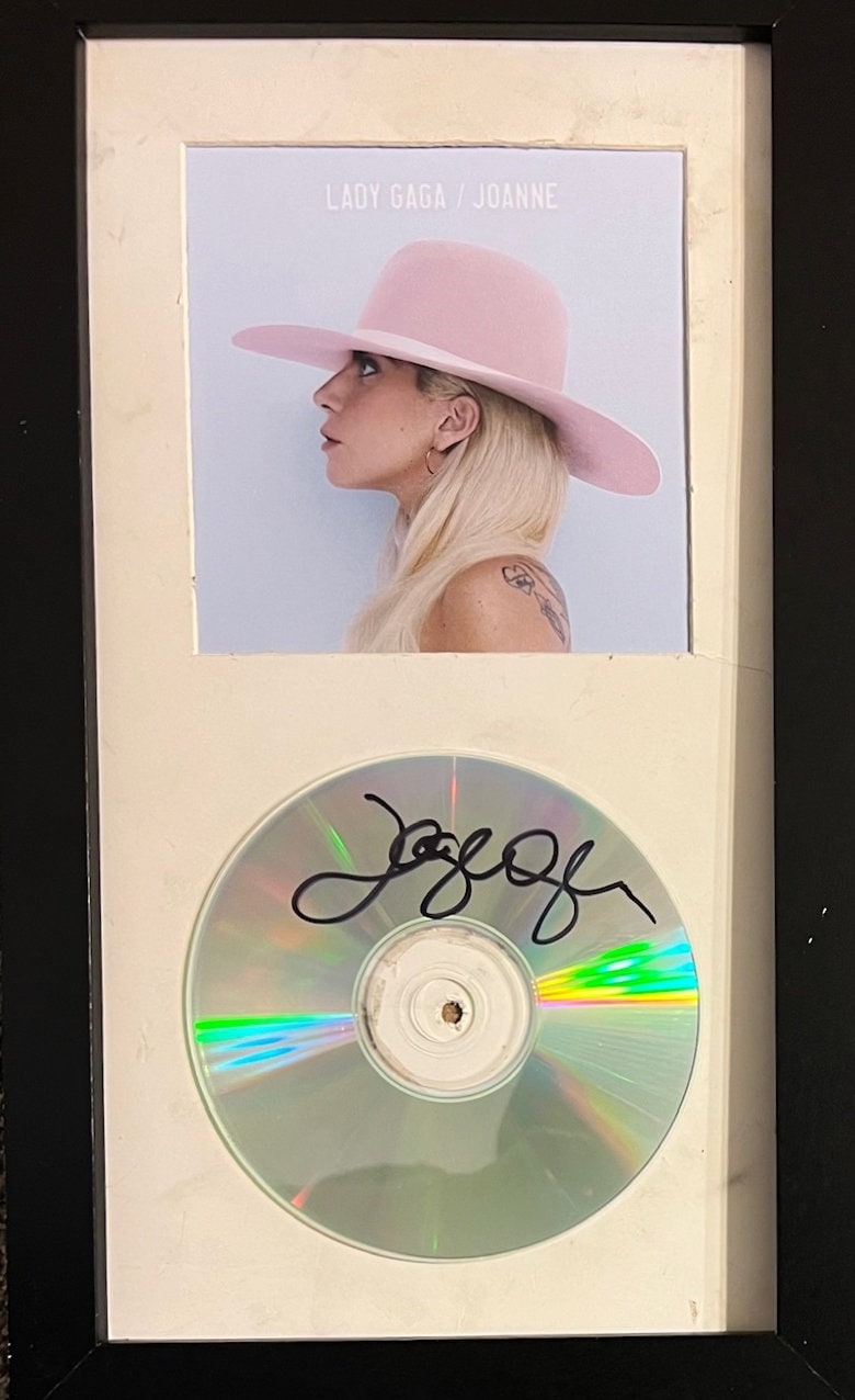 Lady Gaga Signed CD Custom Framed & Matted W CD Cover Photo 7x13